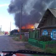 Пожар в жилом доме п. Абан