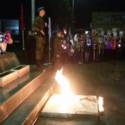 п. Абан Факельное шествие Огонь нашей памяти 2016г