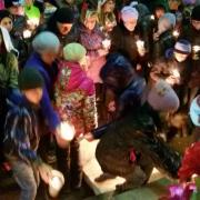 п. Абан Факельное шествие Огонь нашей памяти 2016г