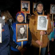 п. Абан Факельное шествие Огонь нашей памяти 2016г