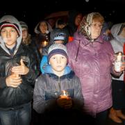 п. Абан Факельное шествие Огонь нашей памяти 2016г