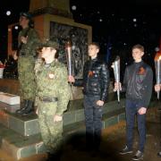 п. Абан Факельное шествие Огонь нашей памяти 2016г