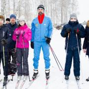 Районные соревнования "Лыжня зовет" п. Абан 3 декабря 2017г