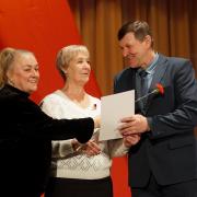 100-летие Великой Октябрьской социалистической революции п. Абан 06.11.2017г