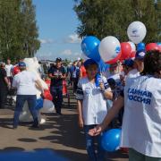 Открытие в поселке Абан стадиона имени Олимпийского чемпиона по греко-римской борьбе А.В. Шумакова 29 августа 2020г