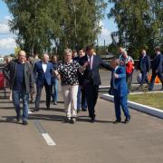 Открытие в поселке Абан стадиона имени Олимпийского чемпиона по греко-римской борьбе А.В. Шумакова 29 августа 2020г