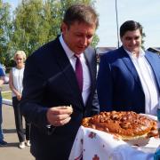 Открытие в поселке Абан стадиона имени Олимпийского чемпиона по греко-римской борьбе А.В. Шумакова 29 августа 2020г