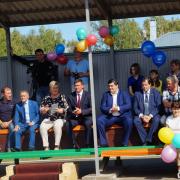 Открытие в поселке Абан стадиона имени Олимпийского чемпиона по греко-римской борьбе А.В. Шумакова 29 августа 2020г