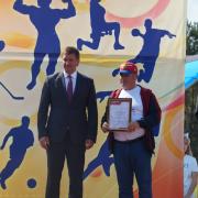 Открытие в поселке Абан стадиона имени Олимпийского чемпиона по греко-римской борьбе А.В. Шумакова 29 августа 2020г