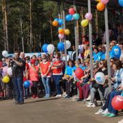 Открытие в поселке Абан стадиона имени Олимпийского чемпиона по греко-римской борьбе А.В. Шумакова 29 августа 2020г