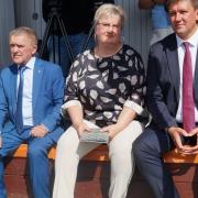 Открытие в поселке Абан стадиона имени Олимпийского чемпиона по греко-римской борьбе А.В. Шумакова 29 августа 2020г