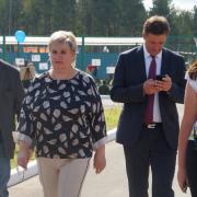 Открытие в поселке Абан стадиона имени Олимпийского чемпиона по греко-римской борьбе А.В. Шумакова 29 августа 2020г