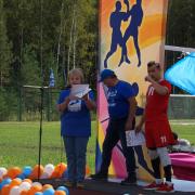 Открытие в поселке Абан стадиона имени Олимпийского чемпиона по греко-римской борьбе А.В. Шумакова 29 августа 2020г