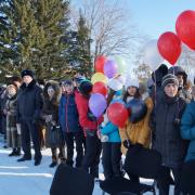 7.11.2016г торжественный митинг п.Абан 