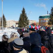 7.11.2016г торжественный митинг п.Абан 