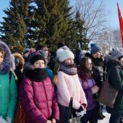 7.11.2016г торжественный митинг п.Абан 