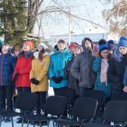 7.11.2016г торжественный митинг п.Абан 