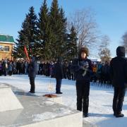 7.11.2016г торжественный митинг п.Абан 