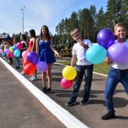 Открытие в поселке Абан стадиона имени Олимпийского чемпиона по греко-римской борьбе А.В. Шумакова 29 августа 2020г