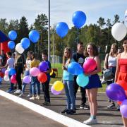 Открытие в поселке Абан стадиона имени Олимпийского чемпиона по греко-римской борьбе А.В. Шумакова 29 августа 2020г