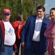 Открытие в поселке Абан стадиона имени Олимпийского чемпиона по греко-римской борьбе А.В. Шумакова 29 августа 2020г