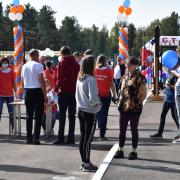 Открытие в поселке Абан стадиона имени Олимпийского чемпиона по греко-римской борьбе А.В. Шумакова 29 августа 2020г