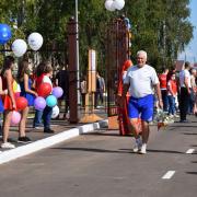 Открытие в поселке Абан стадиона имени Олимпийского чемпиона по греко-римской борьбе А.В. Шумакова 29 августа 2020г