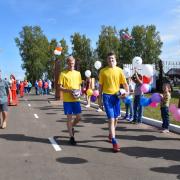 Открытие в поселке Абан стадиона имени Олимпийского чемпиона по греко-римской борьбе А.В. Шумакова 29 августа 2020г
