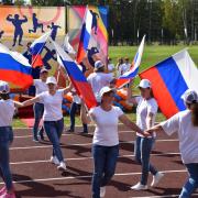 Открытие в поселке Абан стадиона имени Олимпийского чемпиона по греко-римской борьбе А.В. Шумакова 29 августа 2020г