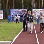 Открытие в поселке Абан стадиона имени Олимпийского чемпиона по греко-римской борьбе А.В. Шумакова 29 августа 2020г