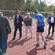 Открытие в поселке Абан стадиона имени Олимпийского чемпиона по греко-римской борьбе А.В. Шумакова 29 августа 2020г
